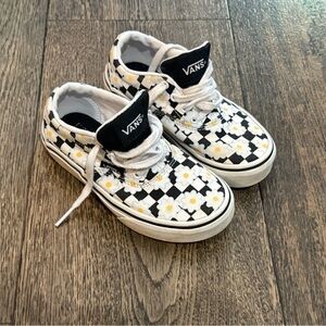 Vans Kids' Black and White Daisy Sneakers